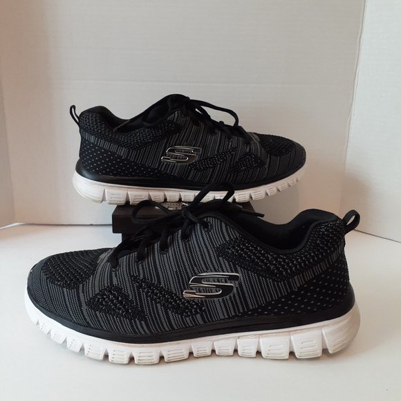 Skechers Shoes - Womens Skechers Sneakers Size 10 Black/Gray